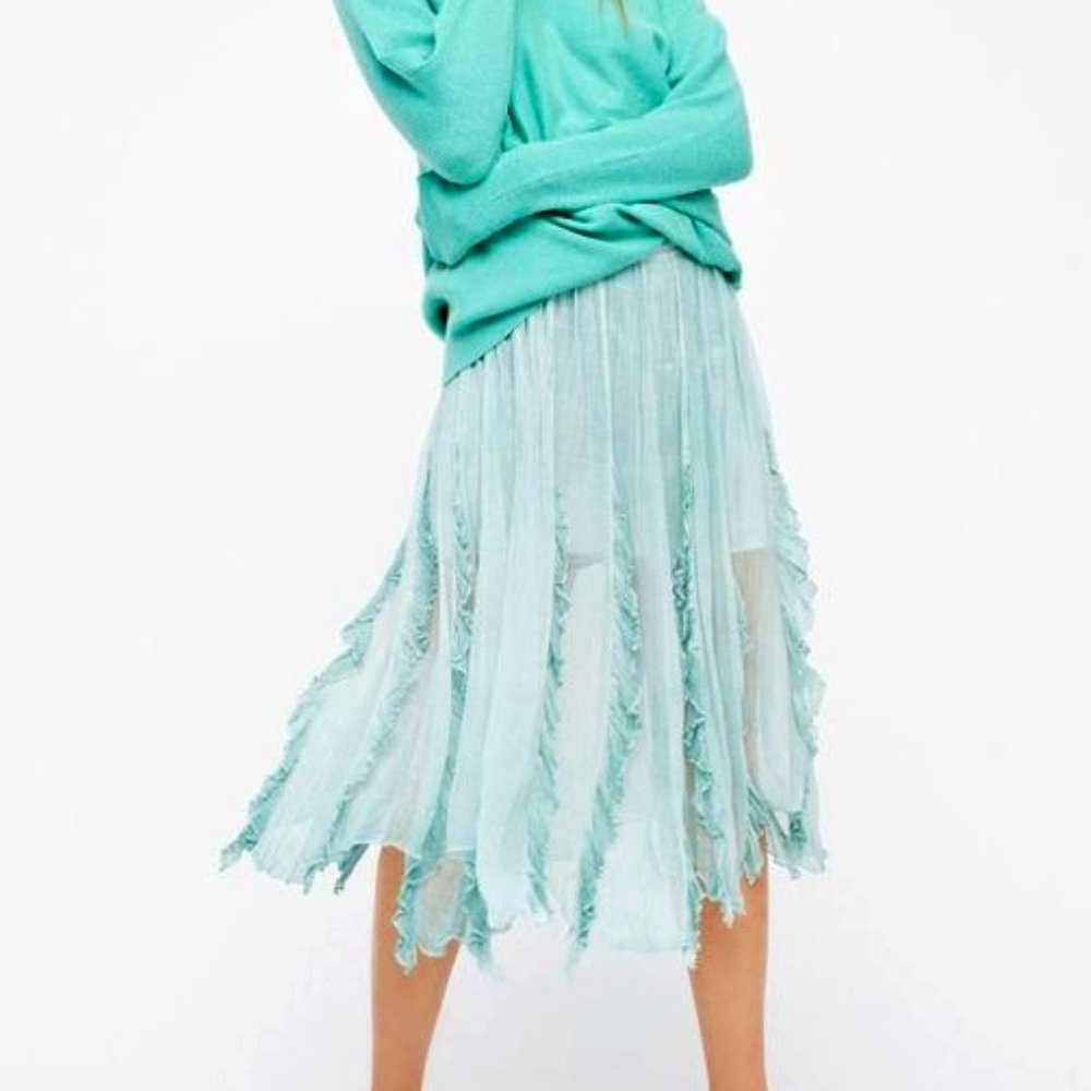 Free People Follow Me Ruffle Skirt